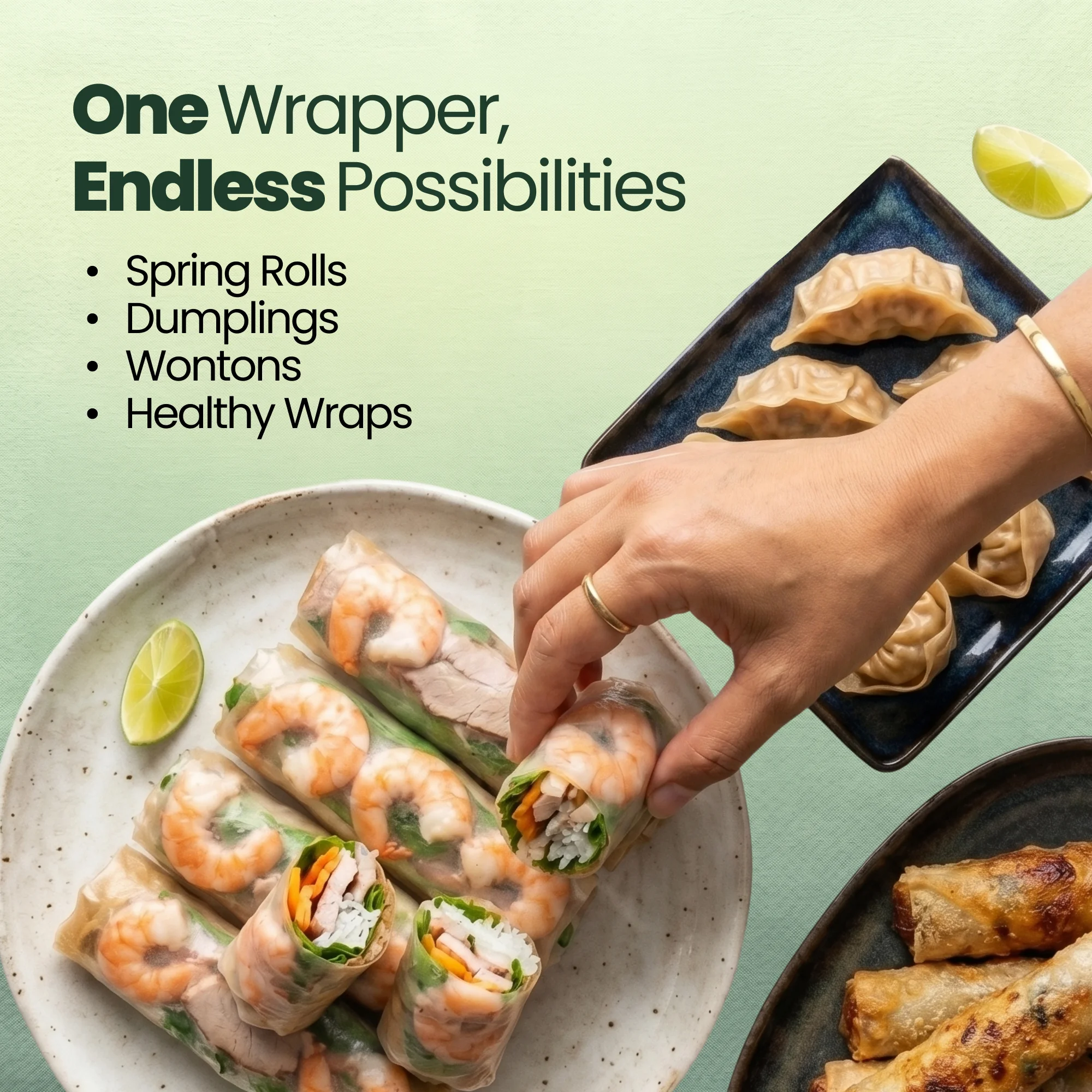 Brown Rice Paper Wrappers 6.2 Inch Small photo 4