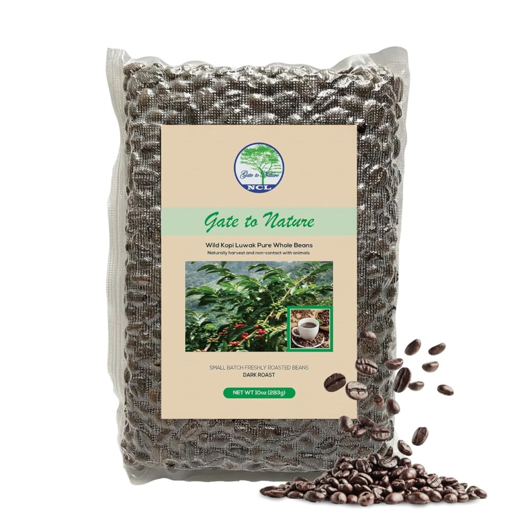 Wild Kopi Luwak Dark Roast Coffee Beans 10oz