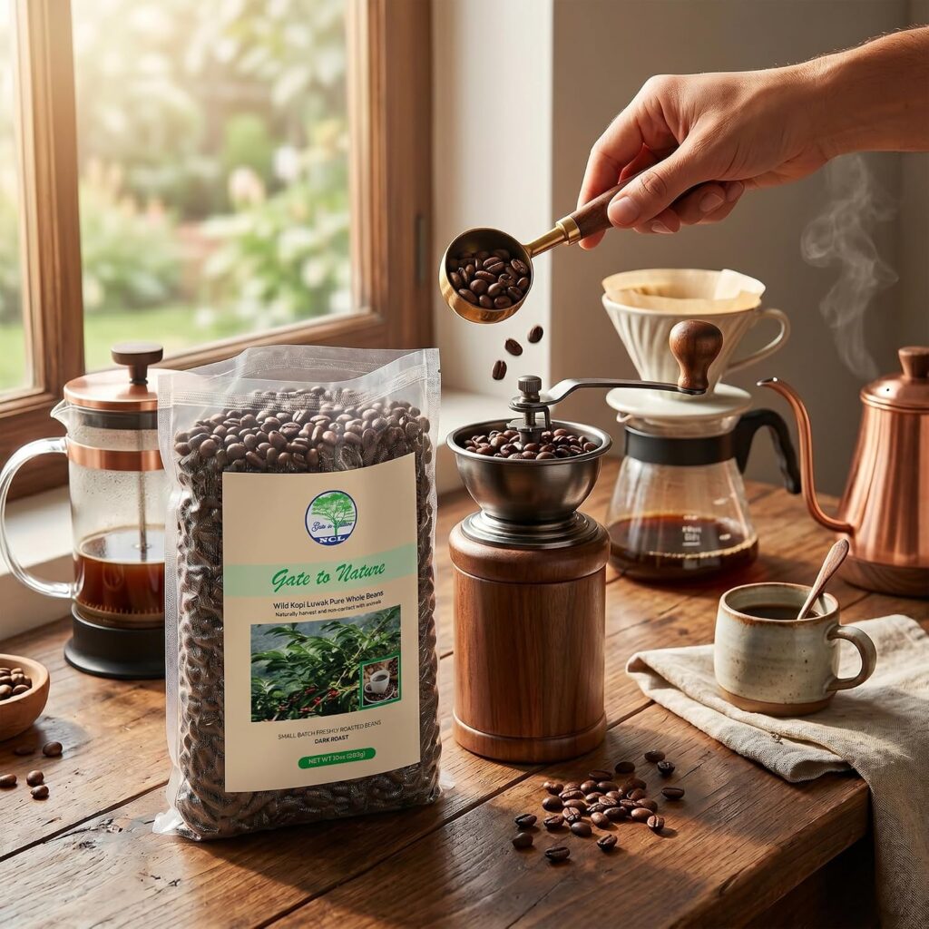 Wild Kopi Luwak Dark Roast Coffee Beans 10oz photo 3